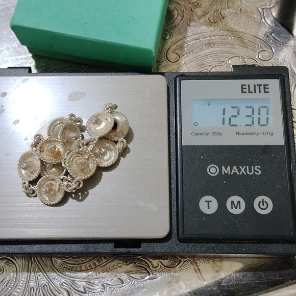 Sterling Silver Sombrero Hat Link Bracelet Mexico 7.5" - Picture 3 of 5